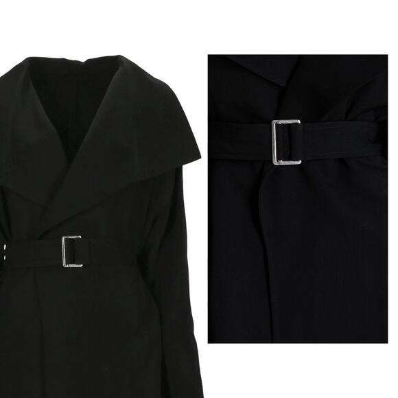 Totême Women's Signature Flowing Twill Trench Coat Black Pre-Fall '24 - Picture 3 of 16